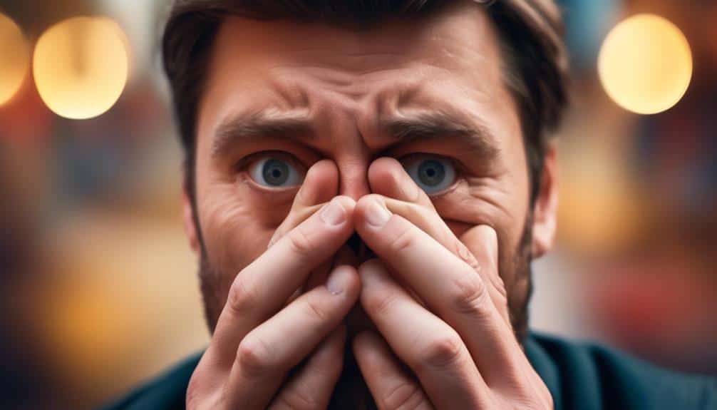 hand over mouth emoji